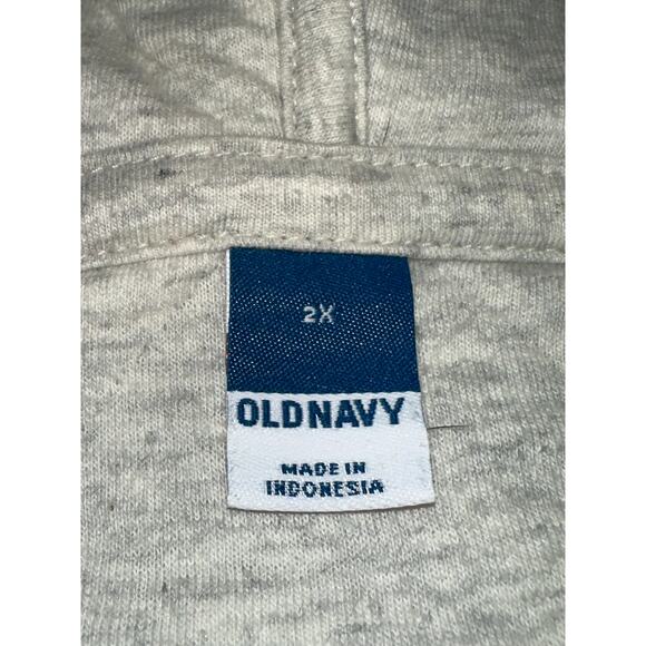 Old Navy Women’s Quilted Pullover Hoodie 1/4 Zip Oatmeal Heather 2X Comfy warm - Picture 3 of 8